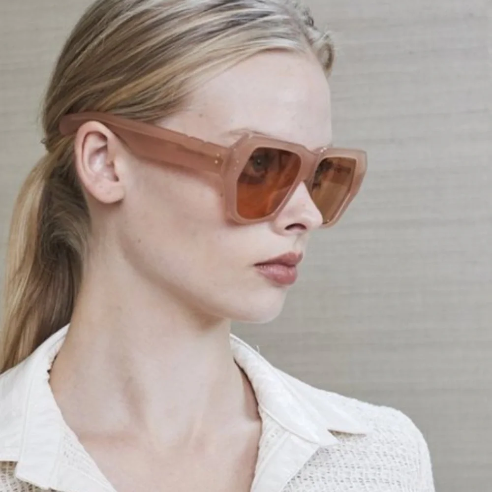 PARED BEC + BRIDGE BIG MAMMA SUNGLASSES PINK AMBER NWOT